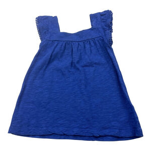 Carters Toddler Dress 2T Blue Cotton Flowy Ruffle Sleeve Girls Summer Top